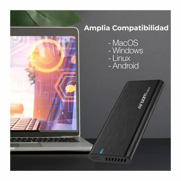 Caja para SSD M.2 NVME PCI-E con TYPE-C