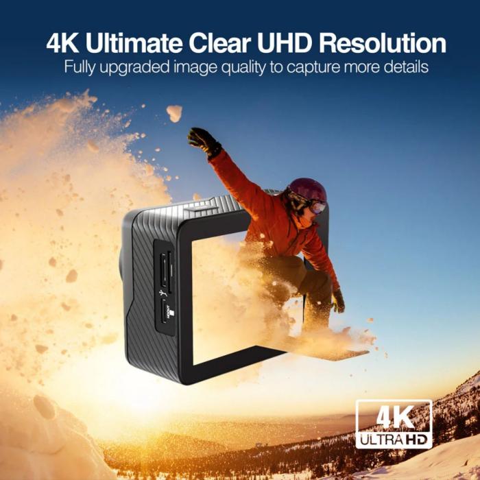 CÁMARA DE ACCIÓN EPIC 85 4K ULTRA HD CON CONTROL REMOTO Y PANTALLAS DUALES