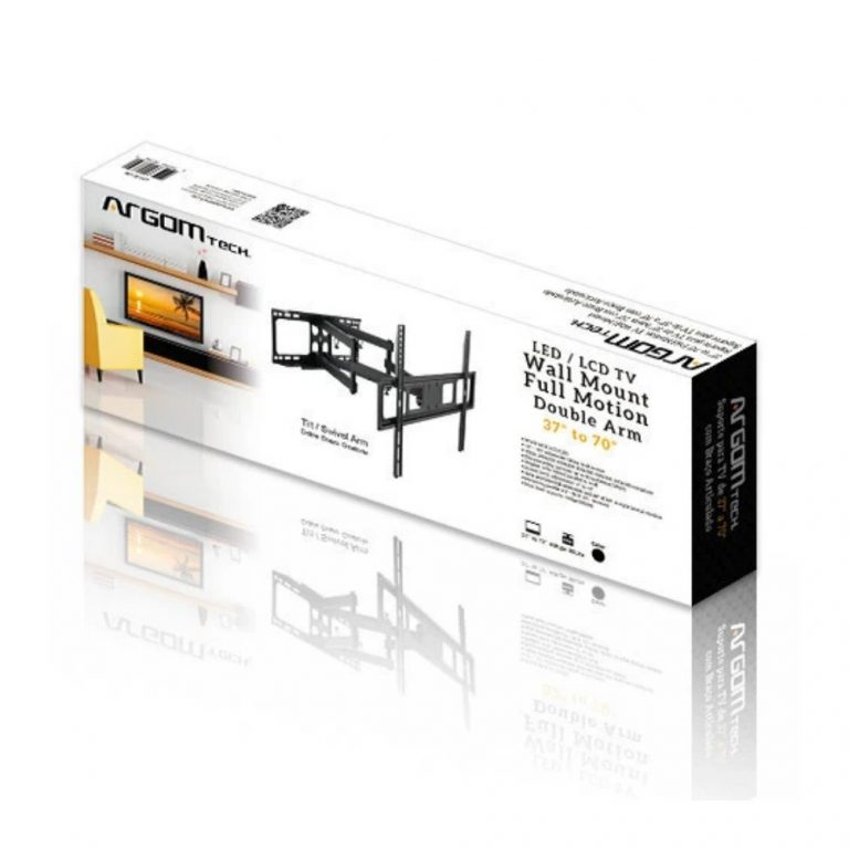 SOPORTE ARGOM PARA TV 50" A 105", DOBLE BRAZO Y MOVIMIENTO COMPLETO, 900 X 600