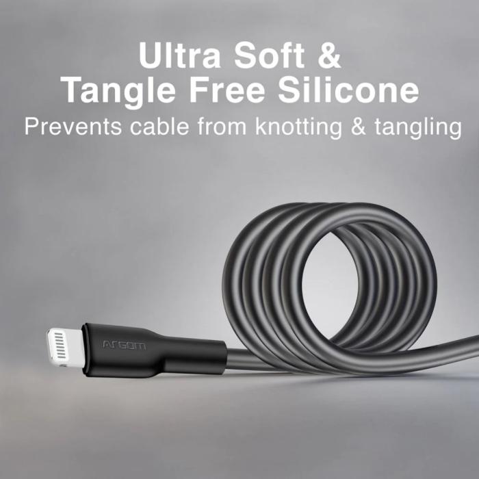 CABLE DE SILICONA TIPO C A LIGHTNING 30W 1,8 M/6 PIES - DURA FLEX