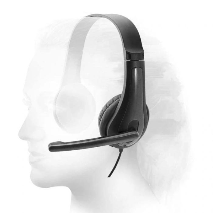 HEADSET W/MIC ARGOM STEREO METRO 77