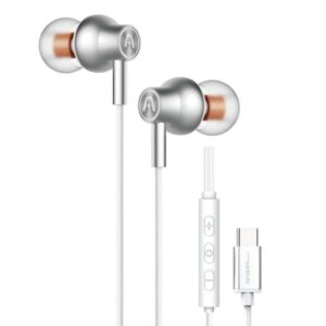ARGOM ULTIMATE SOUND CORE - AUDIFONOS CON CABLE TIPO C COLOR BLANCO