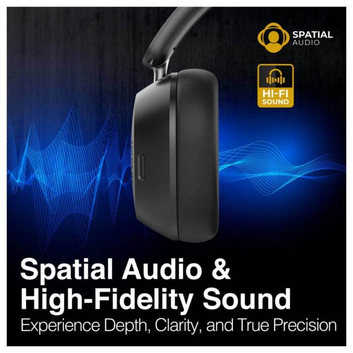 AUDIFONO ARGOM ULTIMATE SOUND SPATIAL ANC HIBRIDO BT NEGRO