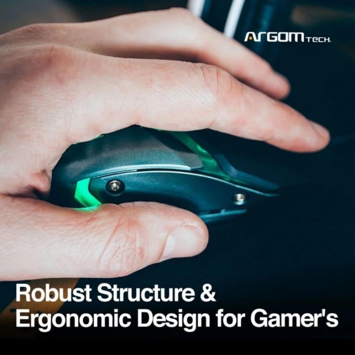 GAMING MOUSE COMBAT ARGOM USB BLACK