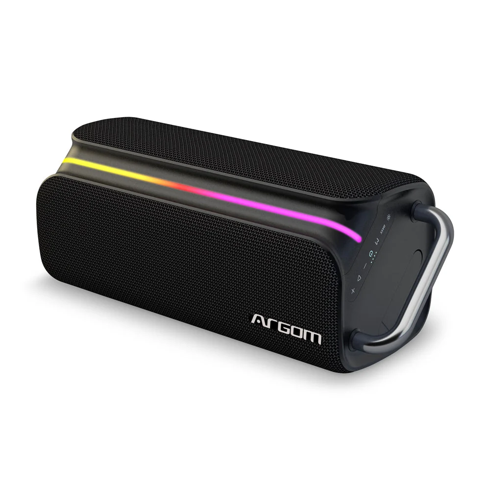 BOCINA ARGOM AMBIENCE 66 NEGRO - BT, 220W RMS, LUCES RGB, FUNCION TWS
