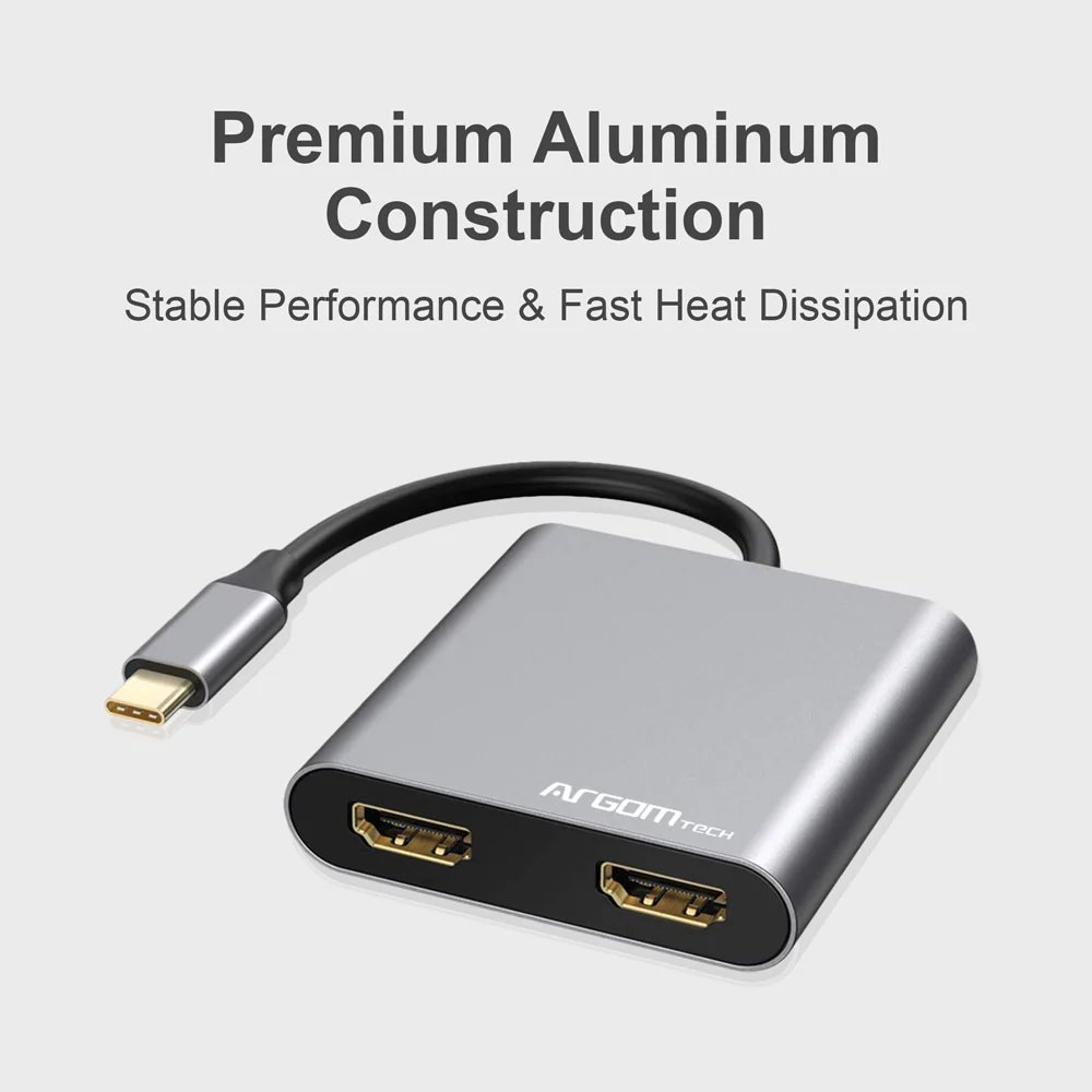 ADAPTADOR HDMI DUAL ONE AXESS 4 EN 1 CON USB 3.0 Y PASO PD DE 87 W