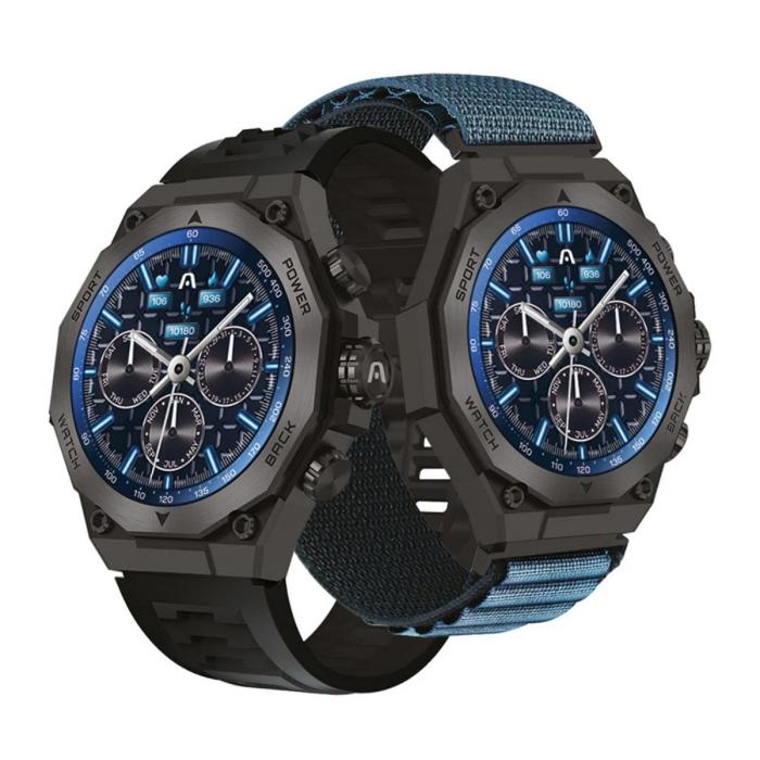 SKEIWATCH ARGOM C71 NEGRO - PANTALLA AMOLED 1.43", 2 CORREAS, IP68