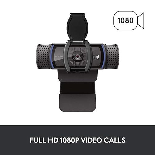 Logitech HD Pro Webcam C920S - Webcam - color - 1920 x 1080 - audio