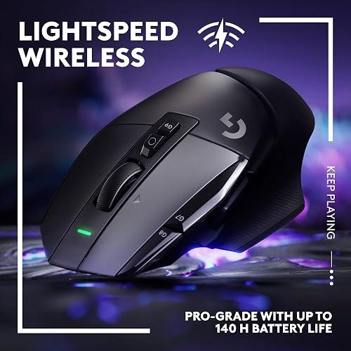 Logitech G G502 X LIGHTSPEED - Ratón - óptico - inalámbrico - 2.4 GHz - receptor USB de Logitech LIGHTSPEED - negro