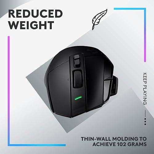 Logitech G G502 X LIGHTSPEED - Ratón - óptico - inalámbrico - 2.4 GHz - receptor USB de Logitech LIGHTSPEED - negro