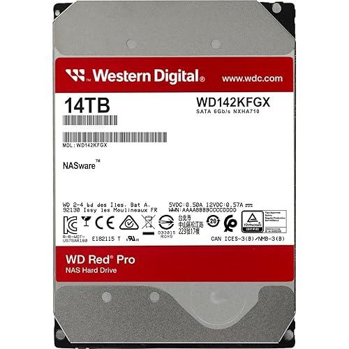 Western Digital WD Red - Hard drive - Internal hard drive - 14 TB - 3.5" - 7200 rpm - .