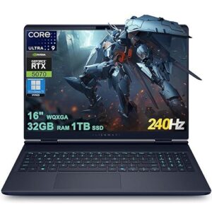 Dell Alienware - Notebook - 16" - Intel Core Ultra 9 290HX / 2.7 GHz - 32 GB - DDR5 SDRAM - SSD - NVIDIA GeForce RTX 5070 - Windows 11 Home - Spanish
