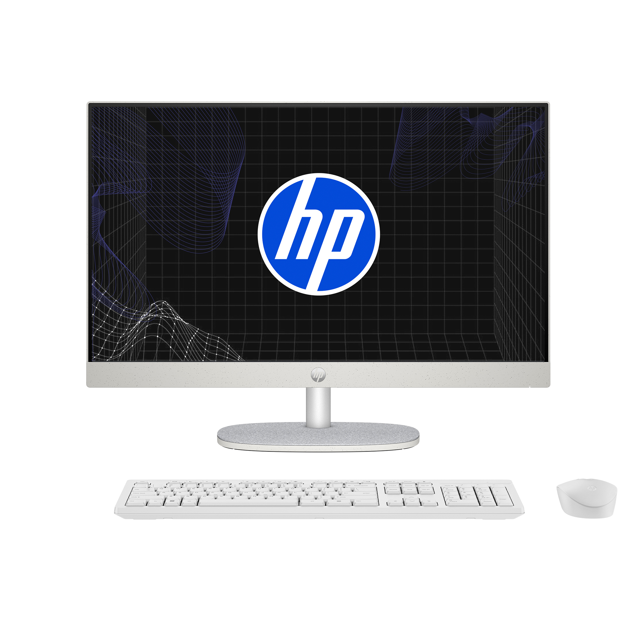 HP - All-in-one - AMD Ryzen 5 7520U / 4.8 GHz - DDR5 SDRAM - 512 GB HDD - 23.8" - Integrated graphics - Windows 11 Home - White