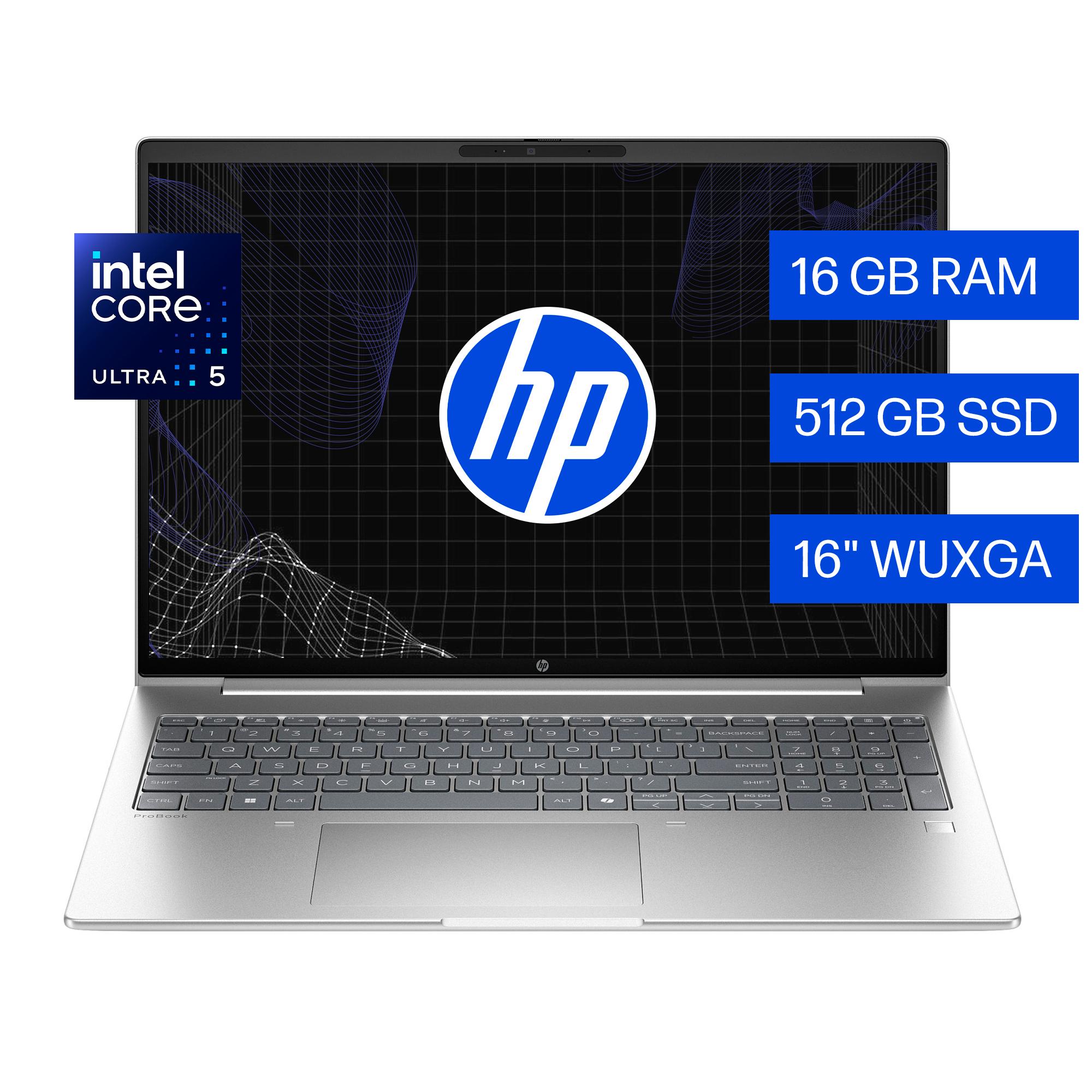HP ProBook 4 G1i - Notebook - 16" - 1920 x 1200 - Intel Core Ultra 5 225U / 4.8 GHz - 16 GB - DDR5 SDRAM - 512 GB SSD - intel Graphics - Windows 11 Pro 64-bit Edition - 1-year warranty