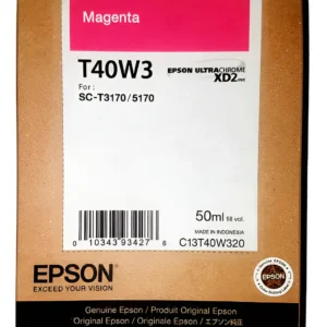 Epson T40W - 50 ml - gran capacidad - magenta - original - blíster con alarmas de RF/acústica - cartucho de tinta - para SureColor T2170, T3170, T3170M, T5170, T5170M
