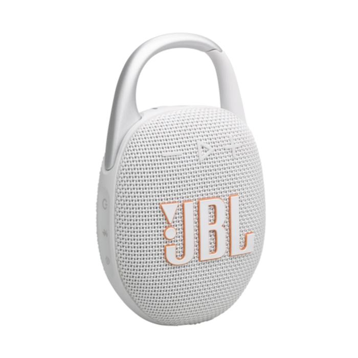 JBL Clip 5 - Altavoz - para uso portátil - inalámbrico - Bluetooth - controlado por aplicación - 7 vatios - blanco