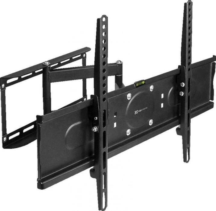 Klip Xtreme KPM-885 - Kit de montaje (placa de contacto, abrazadera de interfaz, brazo articulado doble) para LCD / panel de plasma - acero con pintura electrolítica - negro - tamaño de pantalla: 26"-55" - interfaz de montaje: hasta 600 x 400 mm