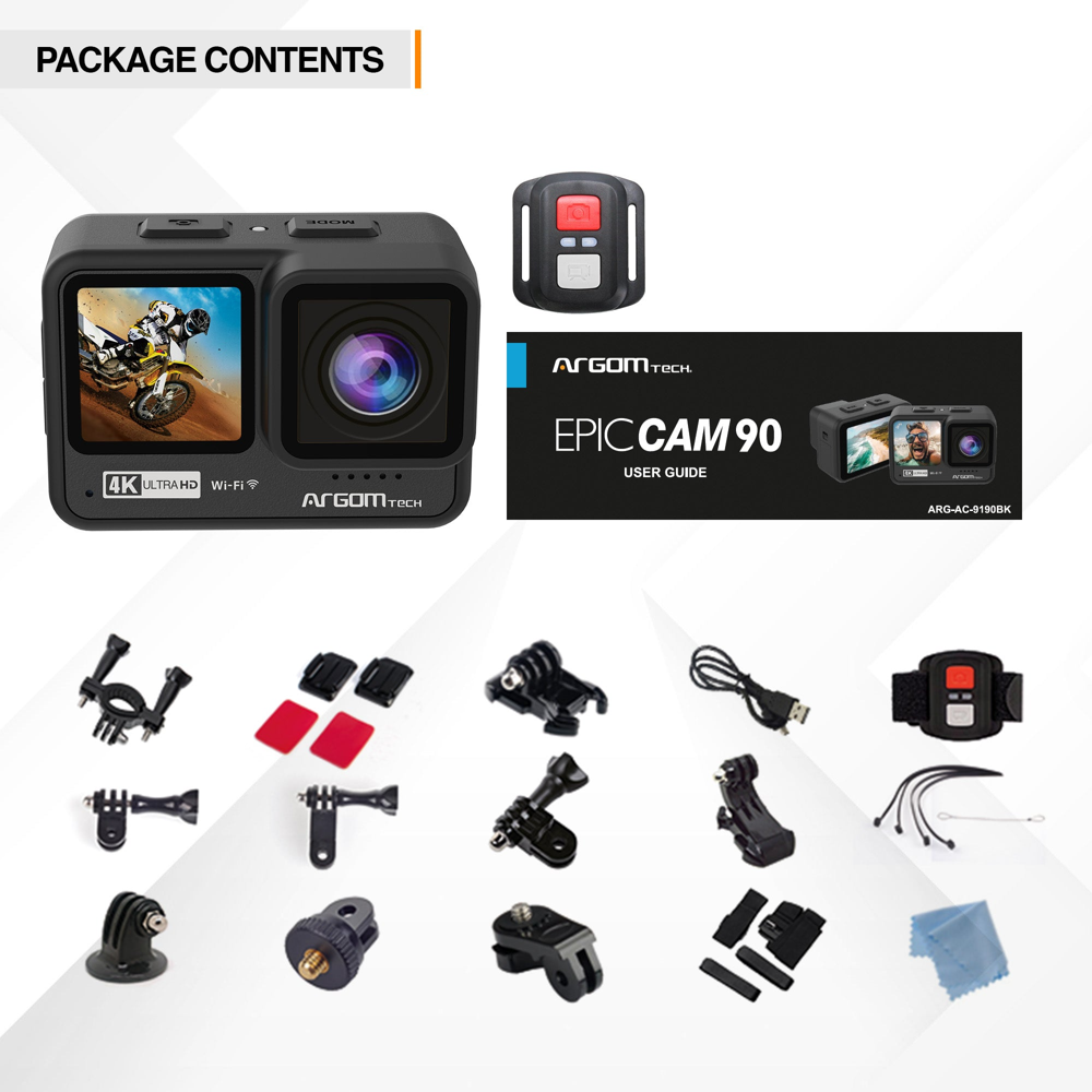 ARGOM EPIC CAM90 - CAMARA DE ACCIÓN 4K / 60 FPS / 24 MP