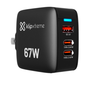 KX Wall Charger 67W KMC-500 2xUSB-C PD3.0 + USB-A QC3.0 GAN