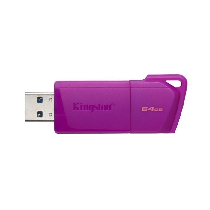 Kingston - USB flash drive - 64 GB - USB 3.2 Gen 1 - NEON Purple