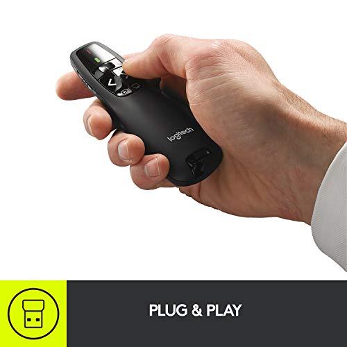 Logitech Wireless Presenter R400 - Control remoto para presentaciones - RF