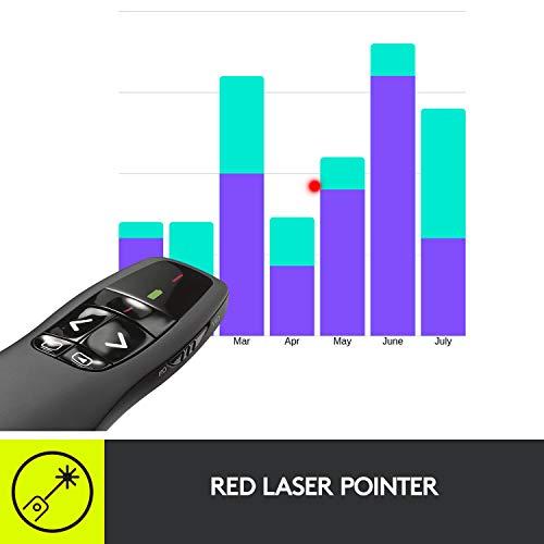 Logitech Wireless Presenter R400 - Control remoto para presentaciones - RF