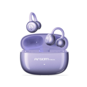 ARGOM SKEIPODS E40 PURPURA - AUDIFONOS BT, ENC CON IA, OPEN EAR, 19+6H