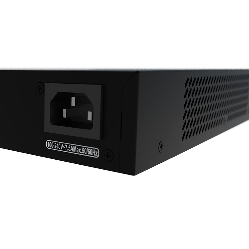 Nexxt Solutions Infrastructure - Switch PoE + - Gigabit Ethernet - 24 - 4 Gigabit SFP - Incluye accesorios rack