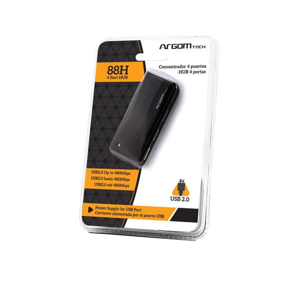 Mini Hub 88H de 4-puertos USB 2.0