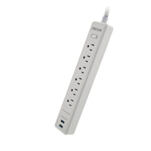 Forza - Surge protector - AC 110/220 V - 6 Tomas de Corriente - NEMA 2USB 5ft WH