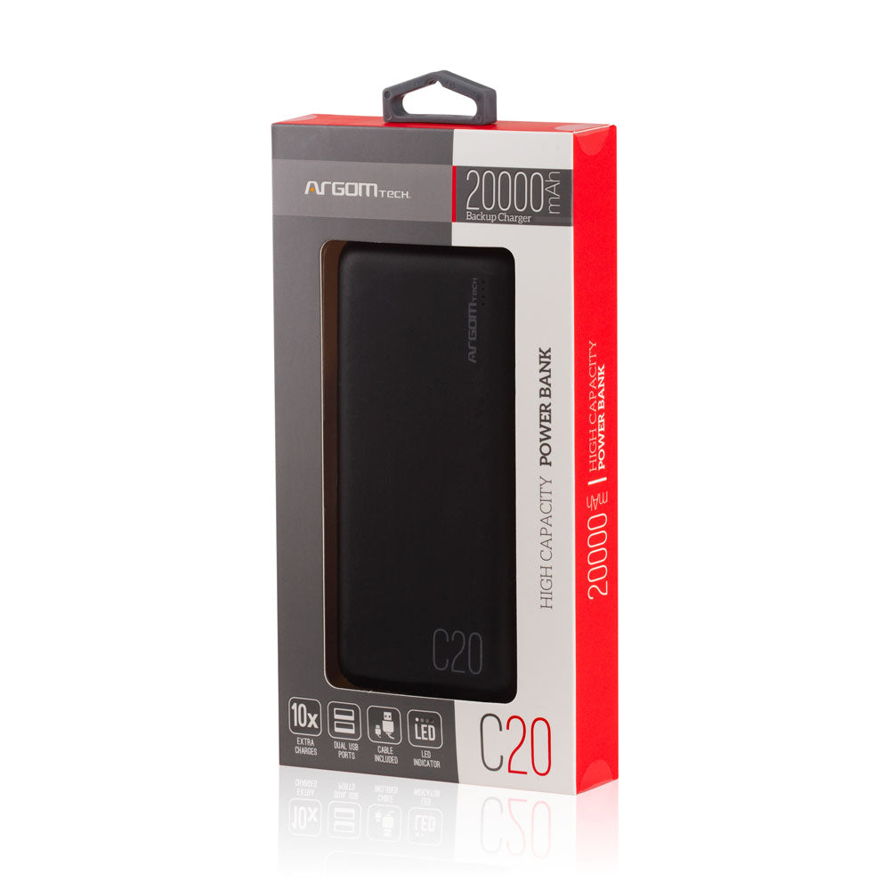 POWER BANK C20 20000MAH NEGRO