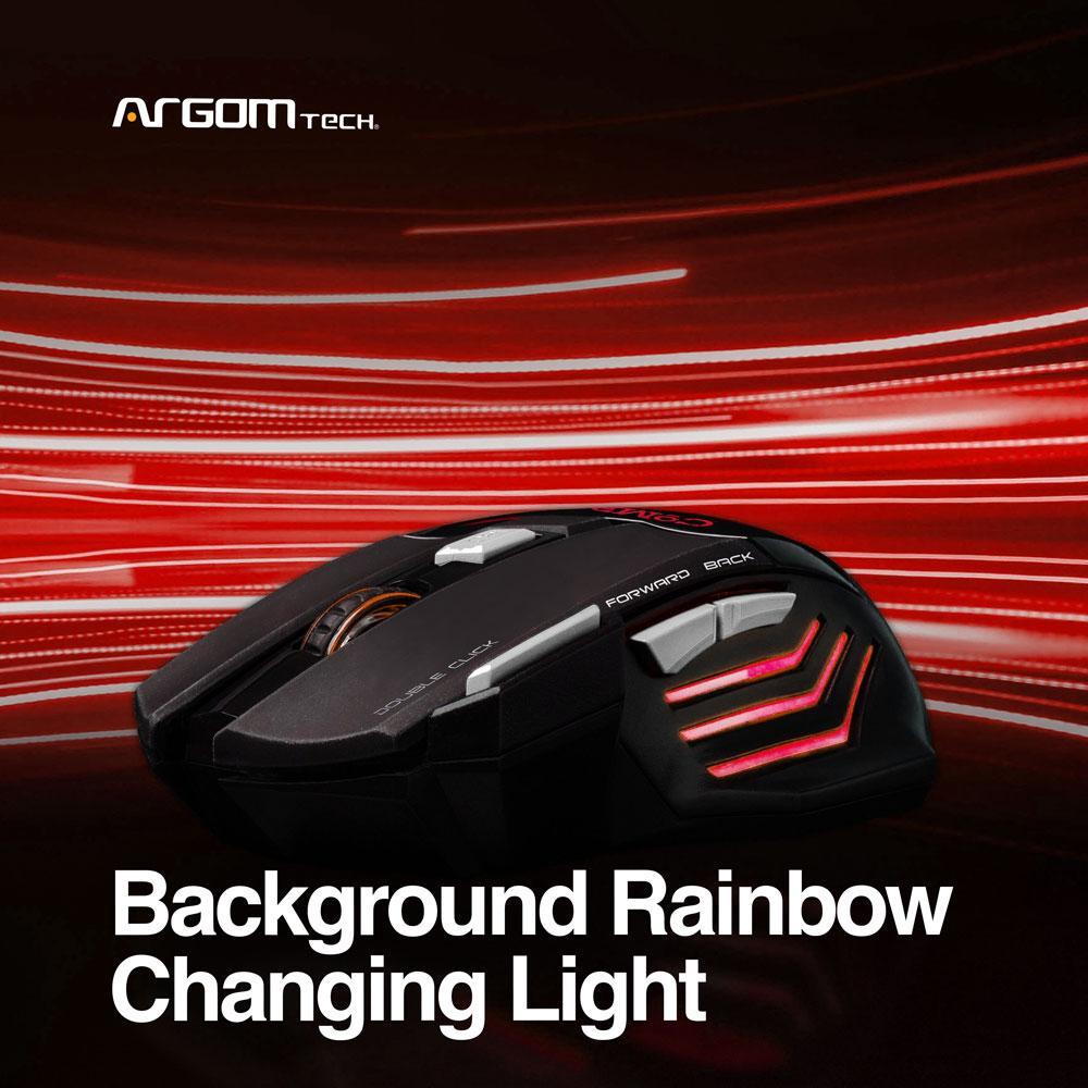 GAMING MOUSE COMBAT ARGOM USB BLACK