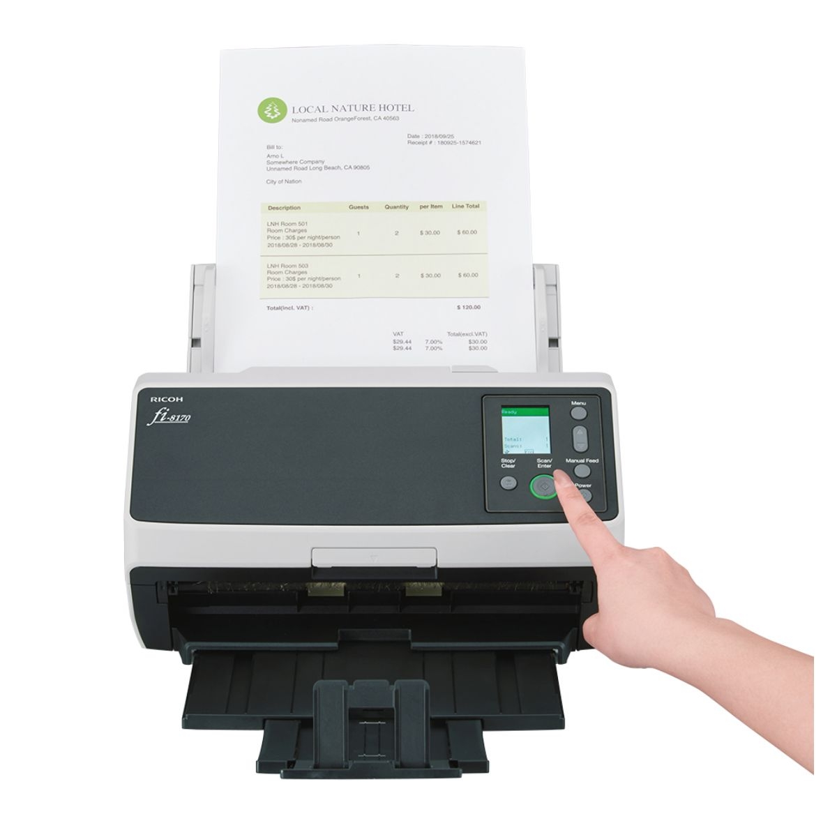 Epson DS-870 - Escáner de documentos - USB 3.0 - 215.9 x 6096 mm -1200 ppp x