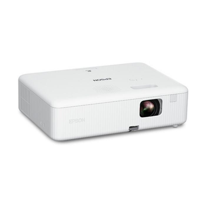 Epson EpiqVision Flex CO-W01 - Proyector 3LCD - portátil - 3000 lúmenes (blanco) - 3000 lúmenes (color) - WXGA (1280 x 800) - 16:10 - 720p - con 1 año de Epson Extra Care Home Service
