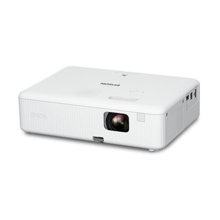 Epson EpiqVision Flex CO-W01 - Proyector 3LCD - portátil - 3000 lúmenes (blanco) - 3000 lúmenes (color) - WXGA (1280 x 800) - 16:10 - 720p - con 1 año de Epson Extra Care Home Service