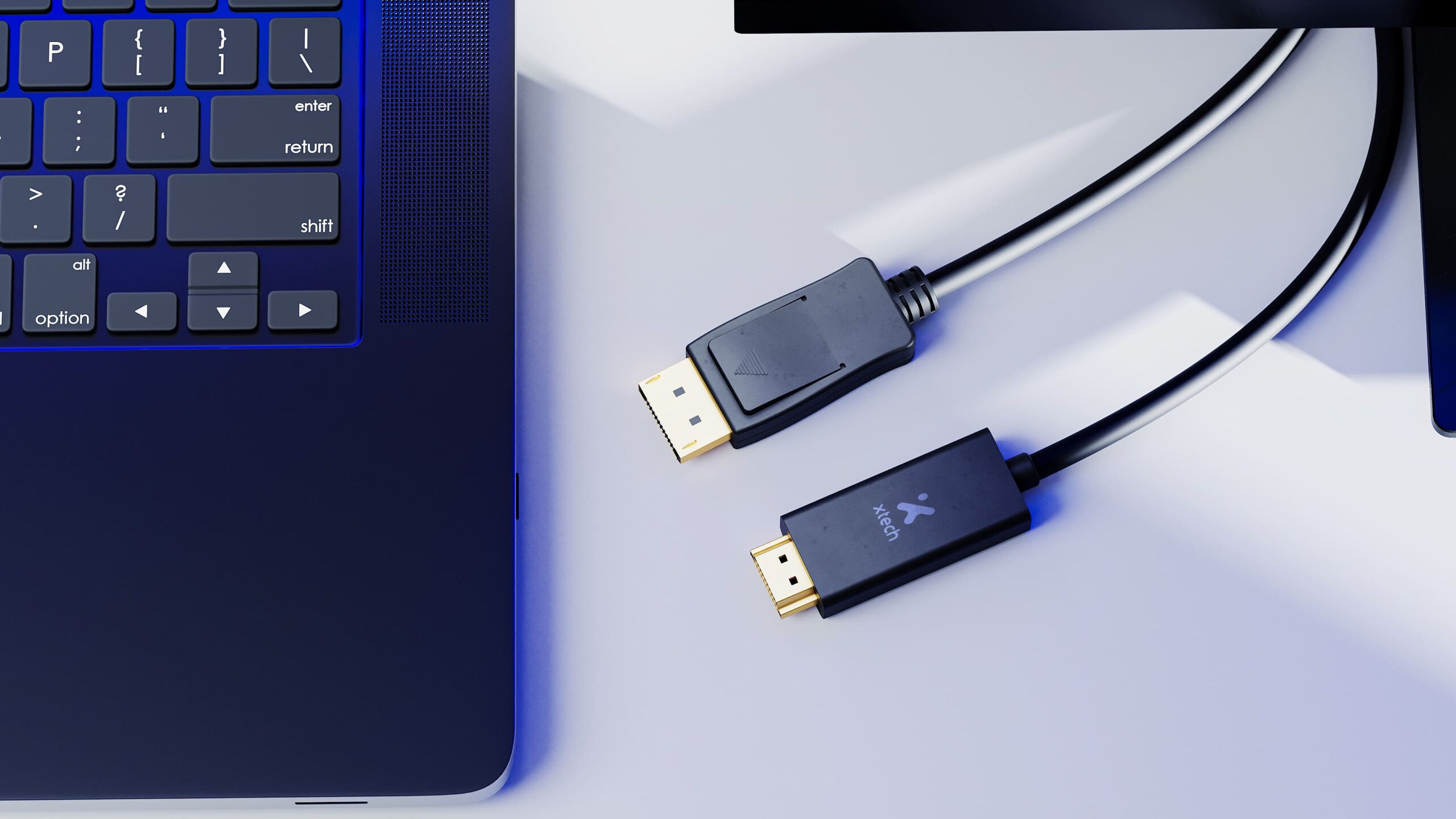 Xtech - Display cable - DisplayPort DP - HDMI - 3 m - Black - DP (m) to HDMI (m) XTC-359
