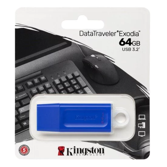 Kingston - USB flash drive - USB 3.0 - LATAM Blue Casing