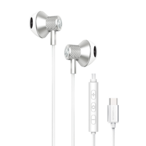 ARGOM ULTIMATE SOUND AURA - AUDIFONOS CON CABLE TIPO C COLOR BLANCO