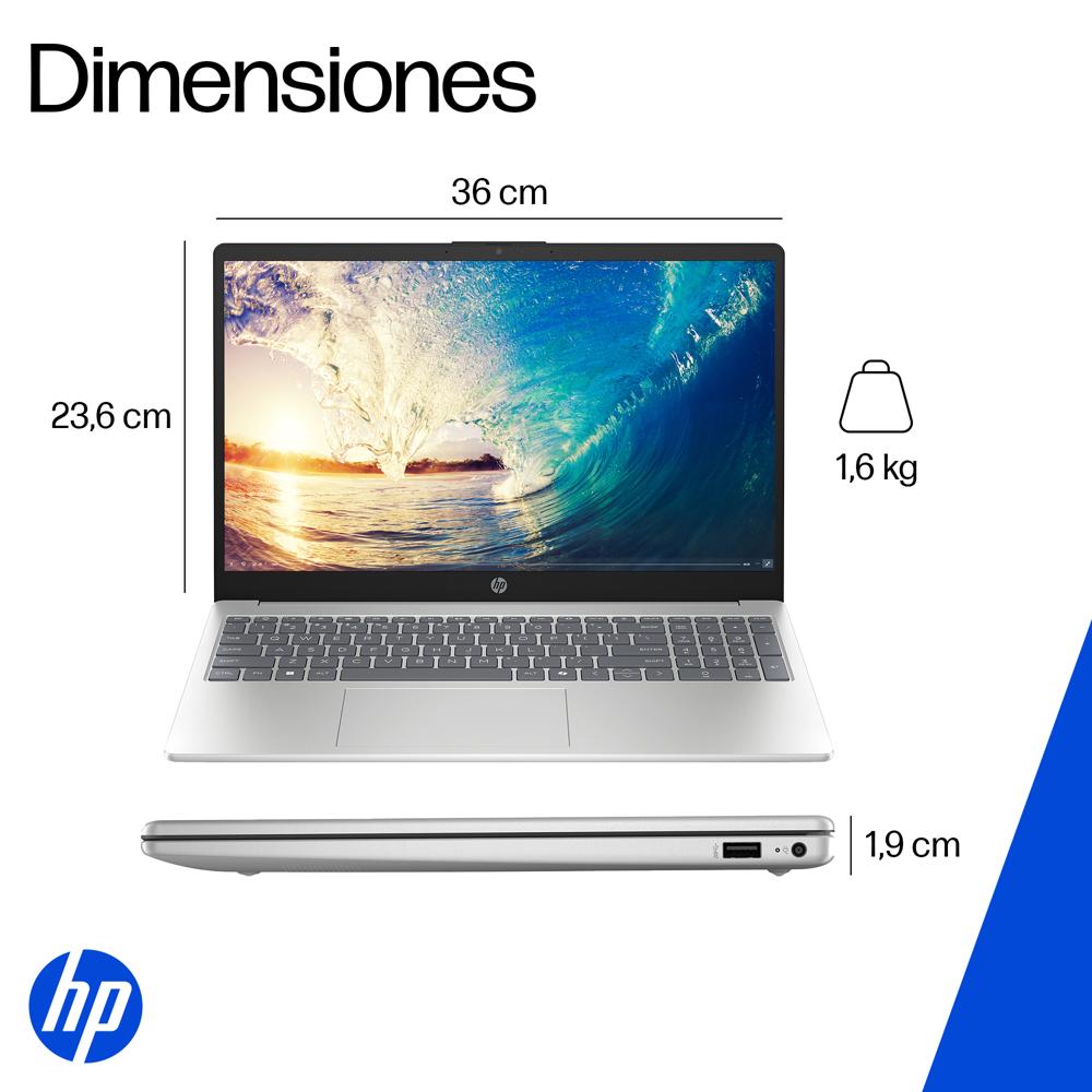 HP NB 15-fd0331la 15,6" FHD Core 3-100U 8GB 512GB Win11 Home Gamepass Silver