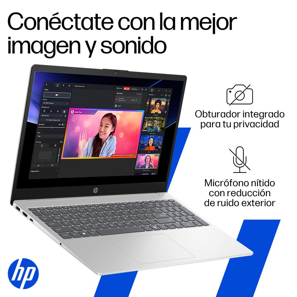HP NB 15-fd0331la 15,6" FHD Core 3-100U 8GB 512GB Win11 Home Gamepass Silver
