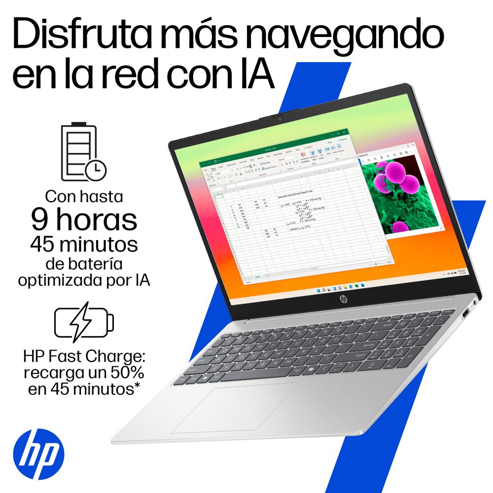 HP NB 15-fd0331la 15,6" FHD Core 3-100U 8GB 512GB Win11 Home Gamepass Silver