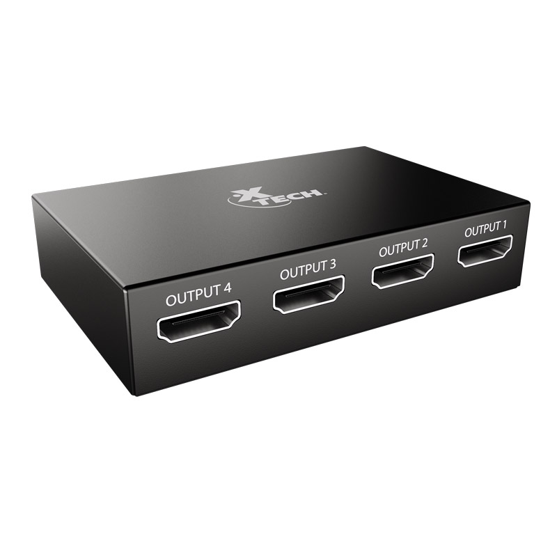 Xtech - HDMI Splitter - 1 Input to 4 Output XHA-420