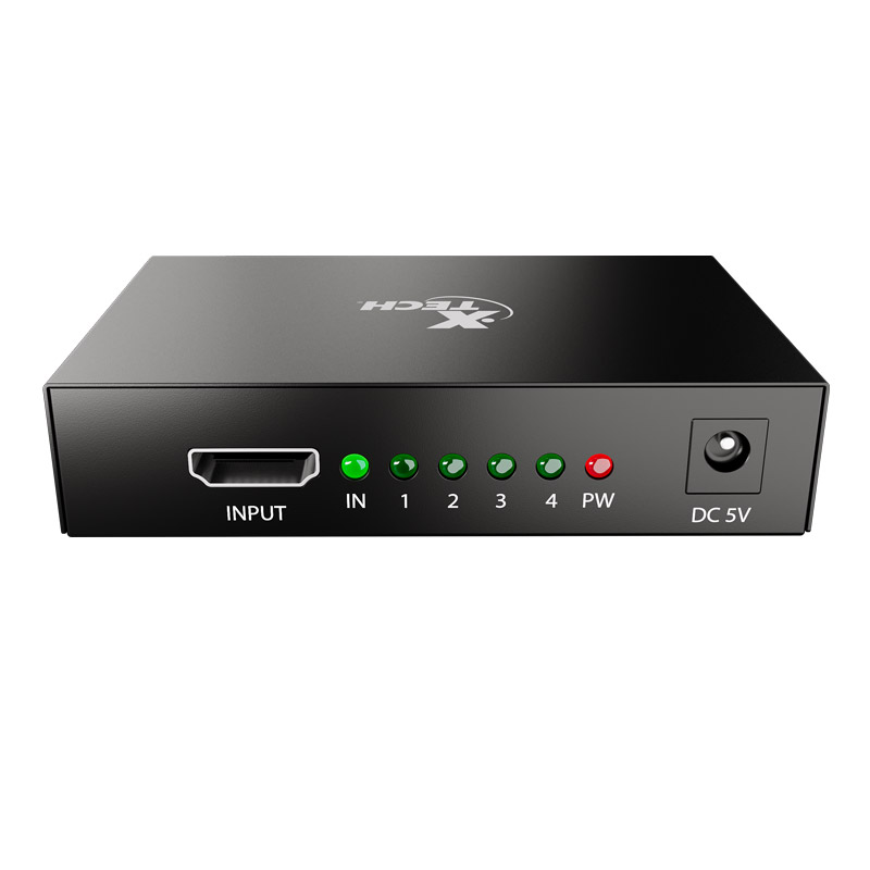 Xtech - HDMI Splitter - 1 Input to 4 Output XHA-420