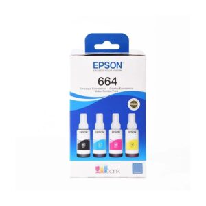 Epson T664 - Paquete de 3 - 70 ml - amarillo, cián, magenta - original - recarga de tinta - para Epson L120, L1300, L310, L380, L395, L495; EcoTank L310, L575