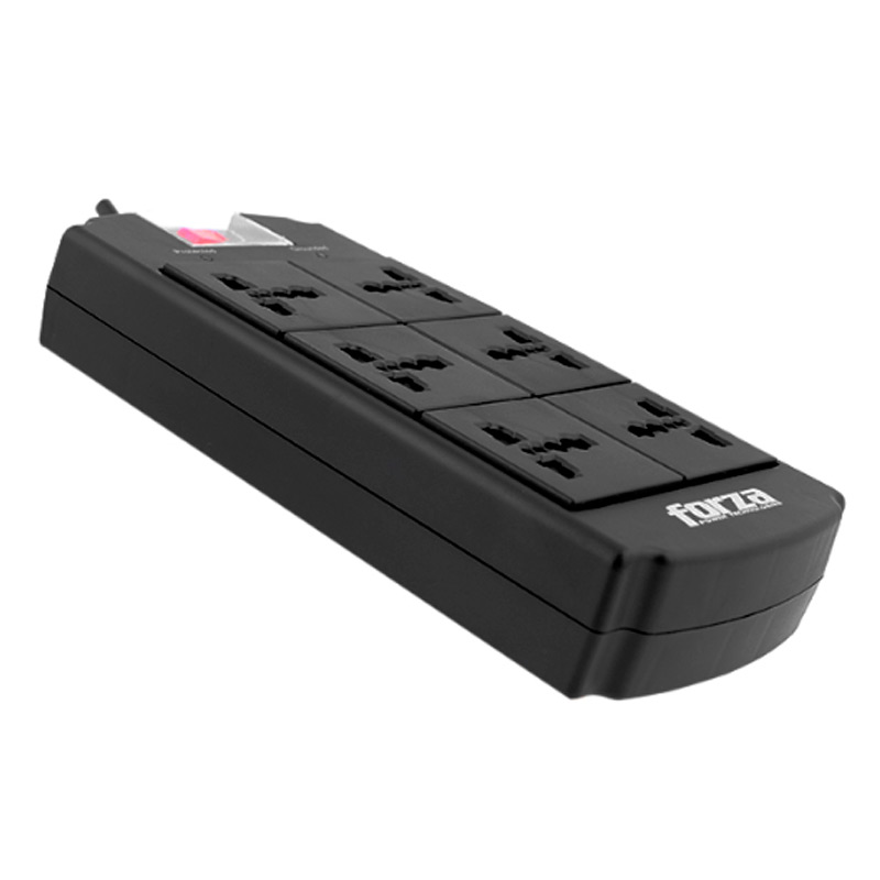 Forza Universal Surge Protector 6 outlet Nema plug 110/240V