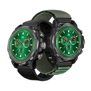 ARGOM SKEIWATCH C80 - RELOJ INTELIGENTE NEGRO CON DOS CORREAS NEGRO Y VERDE