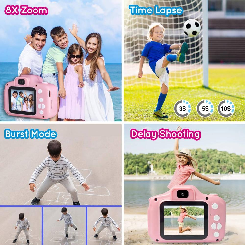 ARGOM MAGIC PIX 81 - CAMARA DIGITAL DE SELFIES PARA NIÑOS ROSADA