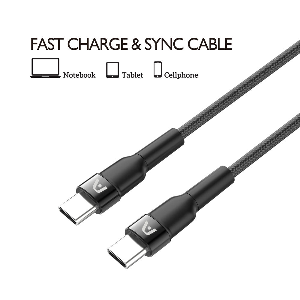 CABLE ARGOM DE CARGA ULTRARRÁPIDA DURASPEED TIPO C A C DE 240W 3M/10FT NEGRO