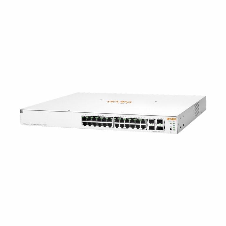 HPE Networking Instant On 1930 24G Class4 PoE 4SFP/SFP+ 195W Switch - Conmutador - L3 - Gestionado - 24 x 10/100/1000 (PoE) + 4 x 1 Gigabit / 10 Gigabit SFP+ - montaje en rack - PoE (195 W)