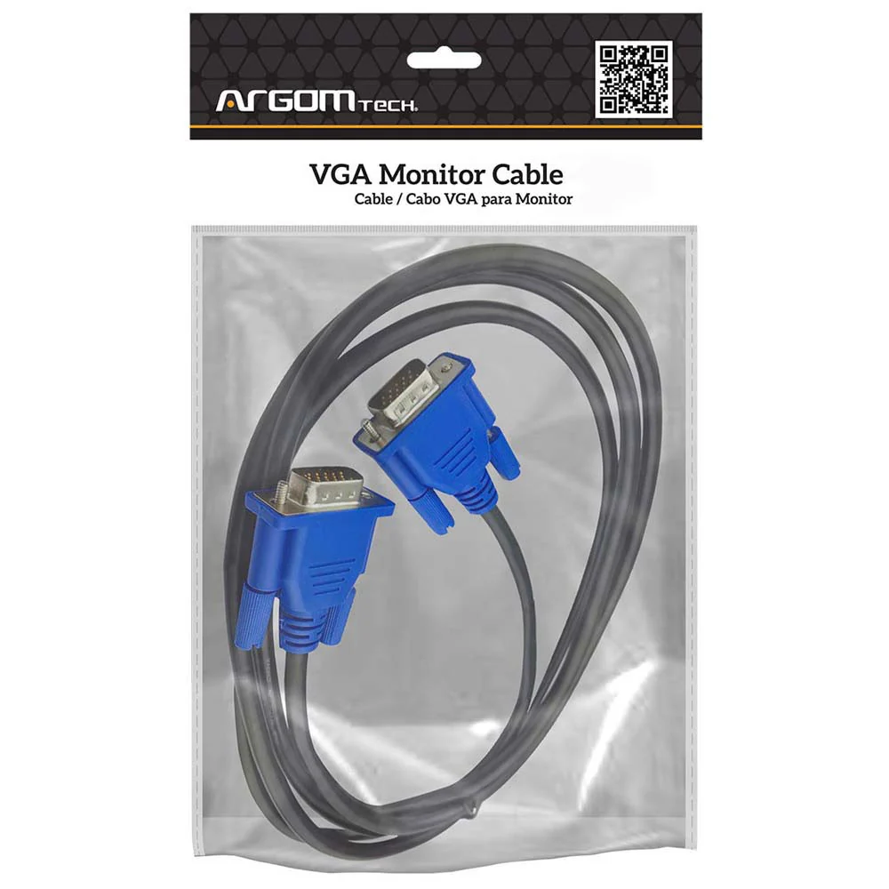 CABLE ARGOM VGA MONITOR M/M 6FT/1.8M